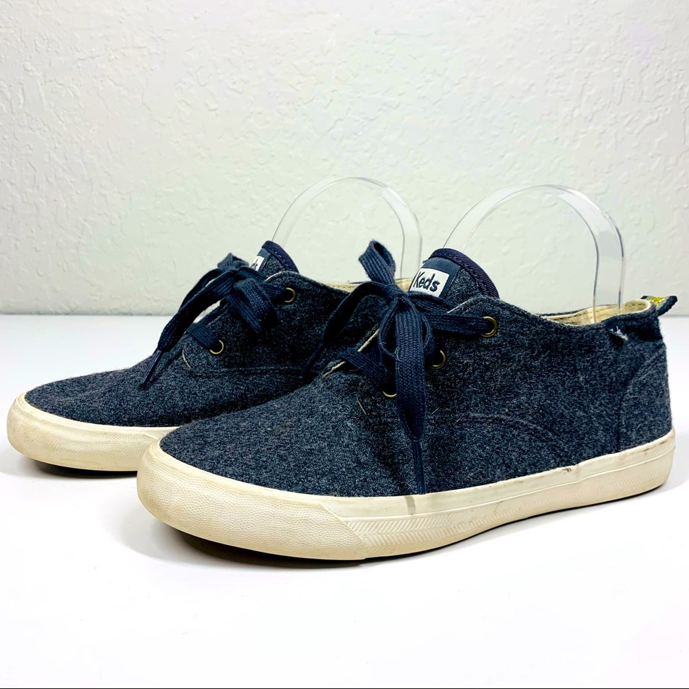 KEDS Kickstart Grey Wool High-Top Sneakers